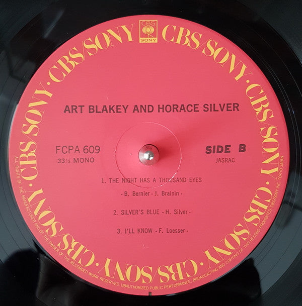 Art Blakey - Art Blakey And Horace Silver(LP, Comp, Mono)