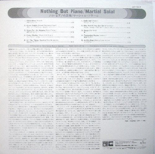 Martial Solal - Nothing But Piano (LP, Album)