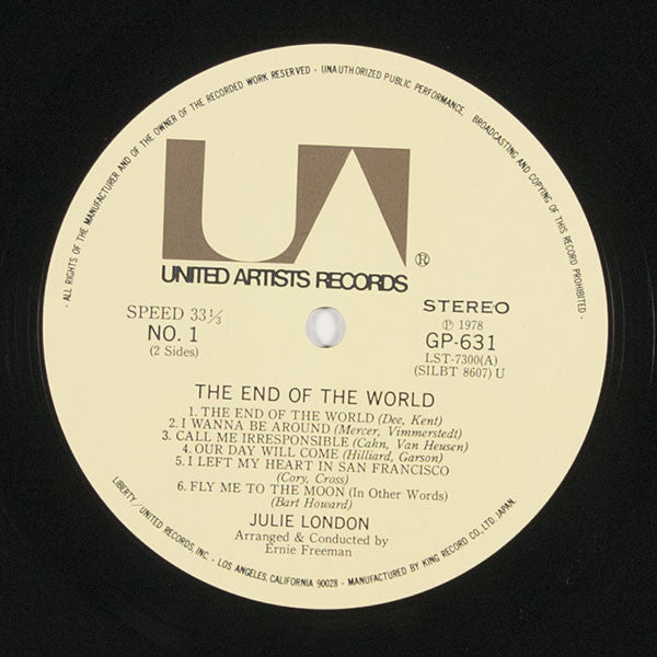 Julie London - The End Of The World (LP, RE)