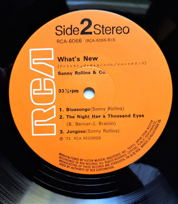 Sonny Rollins - What's New? (LP, Album, RE)