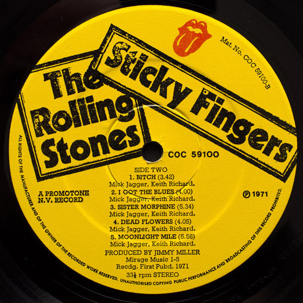 The Rolling Stones - Sticky Fingers (LP, Album, Sma)