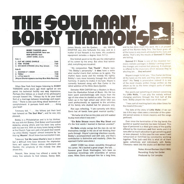 Bobby Timmons - The Soul Man! (LP, Album)