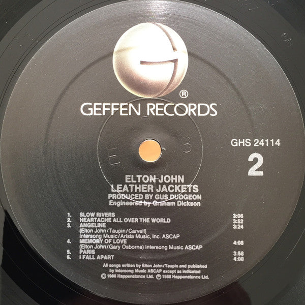 Elton John - Leather Jackets (LP, Album, Spe)