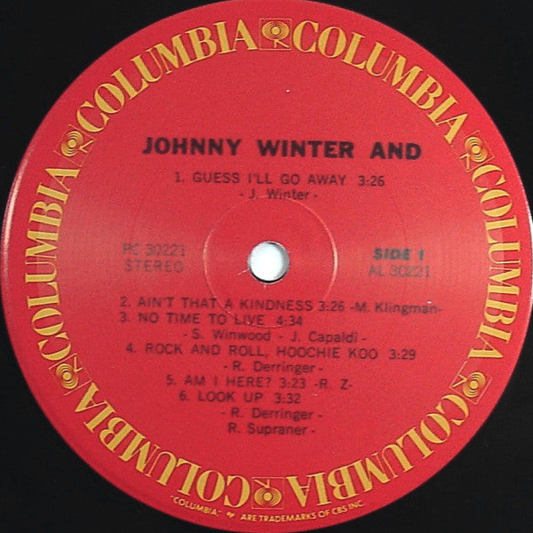 Johnny Winter And - Johnny Winter And (LP, Album, RE)