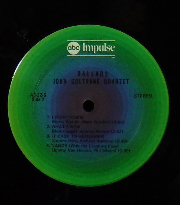 John Coltrane Quartet* - Ballads (LP, Album, RE, Gre)