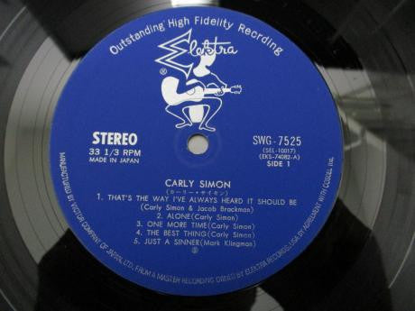 Carly Simon - Carly Simon (LP, Album)