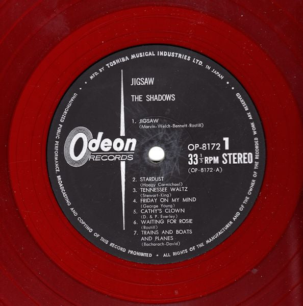 The Shadows - Jigsaw (LP, Album, Red)