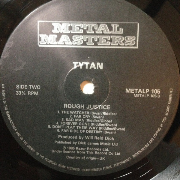 Tytan - Rough Justice (LP, Album)