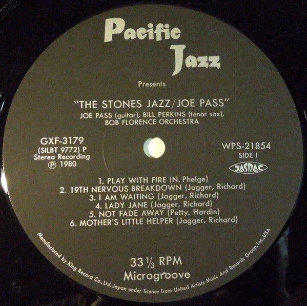Joe Pass - The Stones Jazz (LP, Album, RE)