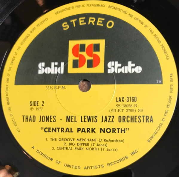 Thad Jones / Mel Lewis Orchestra - Central Park North(LP, Album, RE)