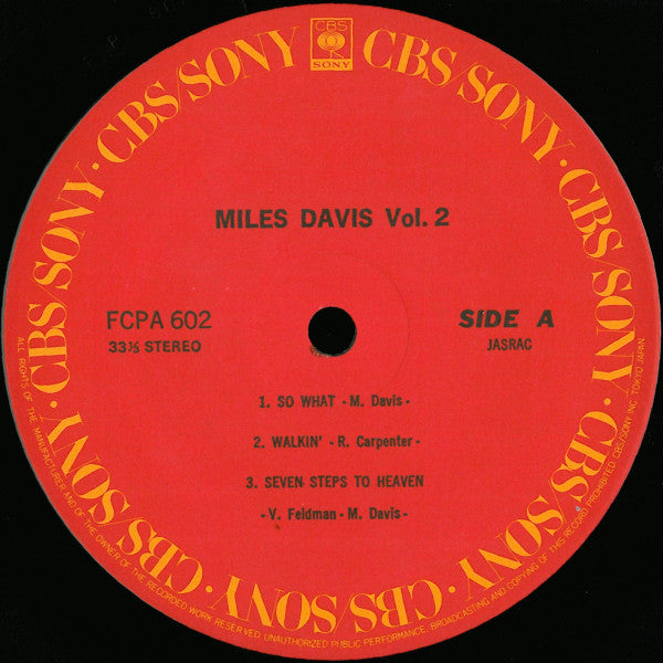 Miles Davis - Miles Davis Vol. 2 (LP, Comp, Club)