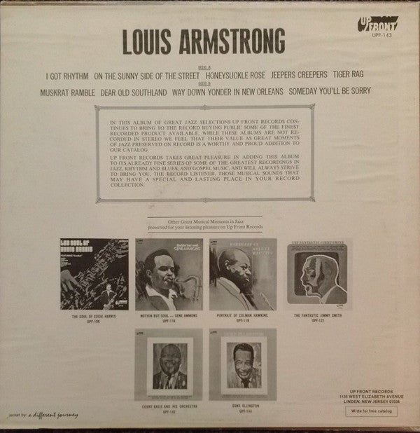 Louis Armstrong - Louis Armstrong (LP, Album, Comp)