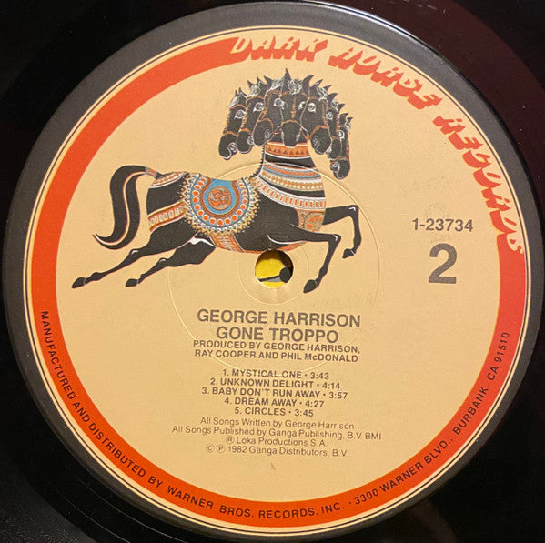George Harrison - Gone Troppo (LP, Album, All)