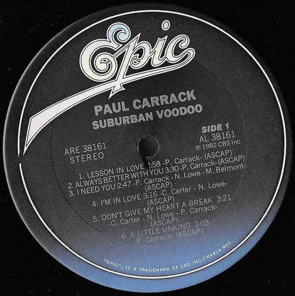 Paul Carrack - Suburban Voodoo (LP, Album, Ter)