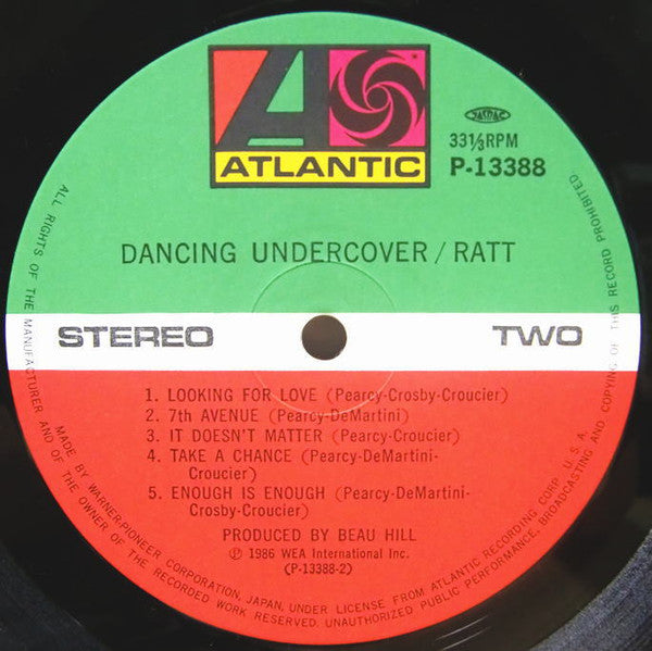 Ratt - Dancing Undercover (LP, Album)