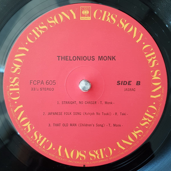 Thelonious Monk - Thelonious Monk (LP, Comp, Club)