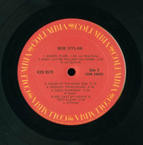 Bob Dylan - Bob Dylan (LP, Album, RE)