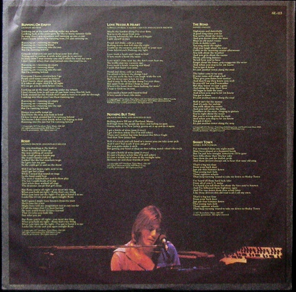 Jackson Browne - Running On Empty (LP, Album, RP, SP-)