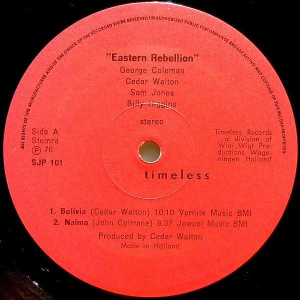 George Coleman - Eastern Rebellion(LP, Album)