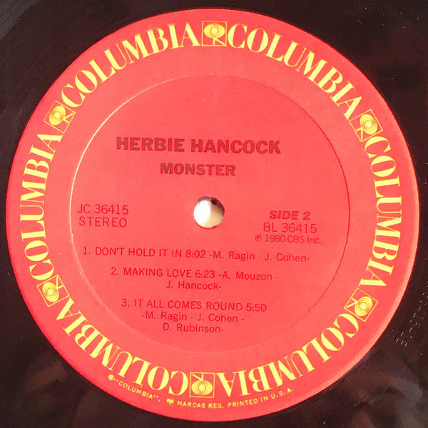 Herbie Hancock - Monster (LP, Album, Ter)