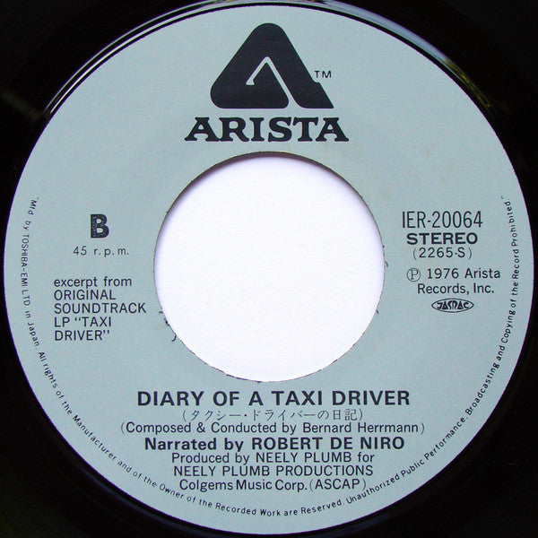 Bernard Herrmann - Theme From Taxi Driver / Diary Of A Taxi Driver(7")