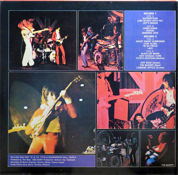 Beck, Bogert & Appice - Beck Bogert & Appice Live (2xLP, Album, Gat)