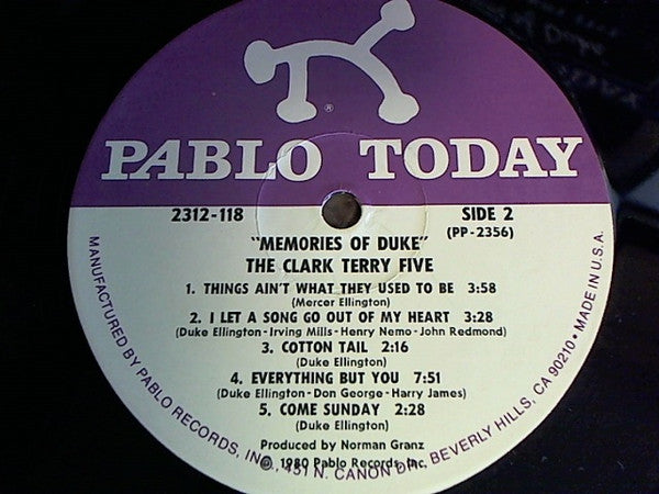 The Clark Terry Five - Memories Of Duke (LP, Album)