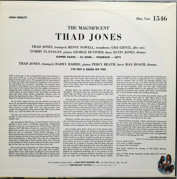 Thad Jones - The Magnificent Thad Jones Volume 3 (LP, Album, Mono, RE)