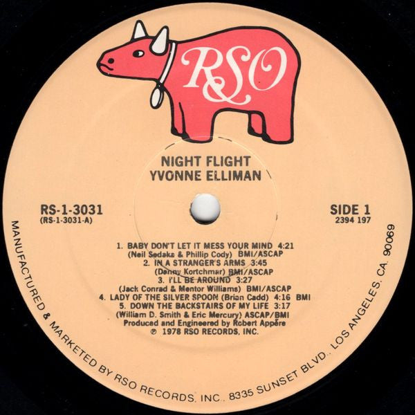 Yvonne Elliman - Night Flight (LP, Album, Ric)