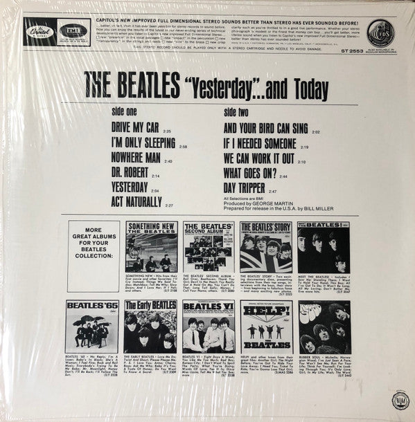 The Beatles - Yesterday And Today (LP, Album, Comp, RE, Win)