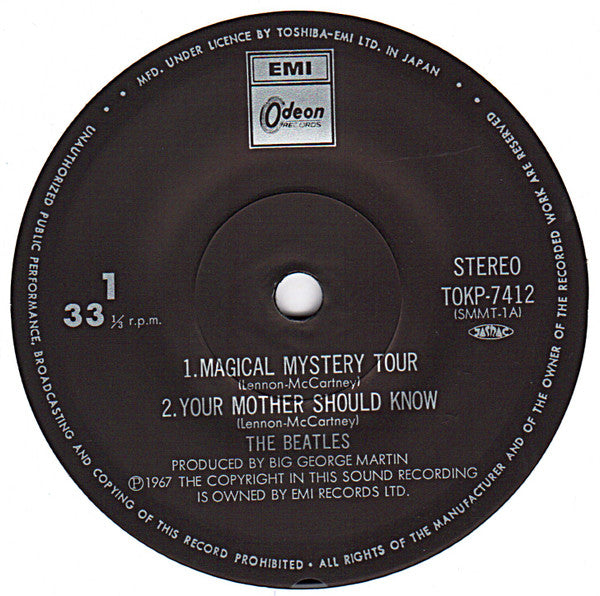 The Beatles - Magical Mystery Tour (2x7", EP, RE)