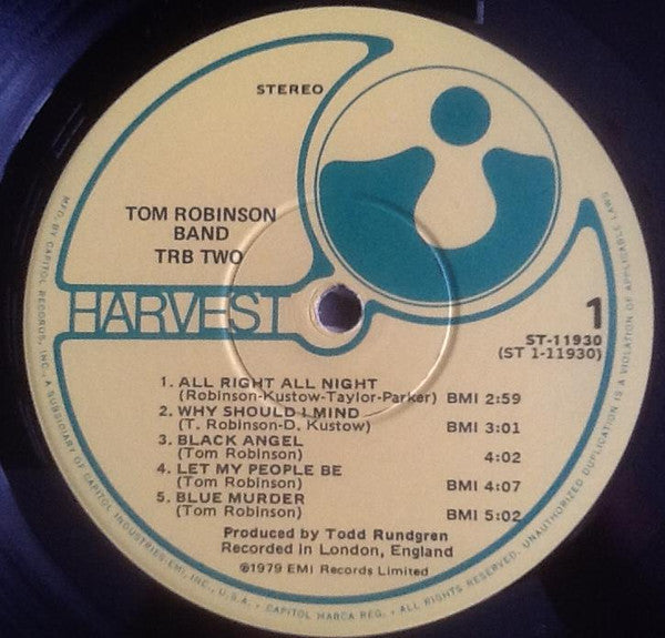 Tom Robinson Band - TRB Two (LP, Album, Win)