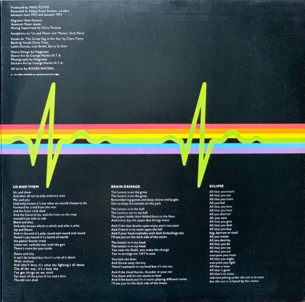 Pink Floyd - The Dark Side Of The Moon = 狂気(LP, Album, RP, Gat)