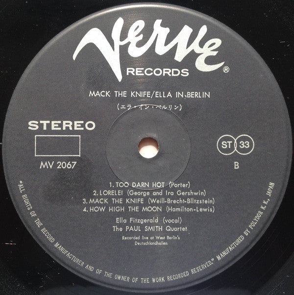 Ella Fitzgerald - Mack The Knife - Ella In Berlin(LP, Album, RE)