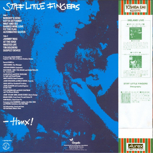 Stiff Little Fingers - Hanx! (LP, Album)