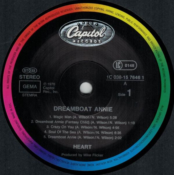 Heart - Dreamboat Annie (LP, Album, RE)