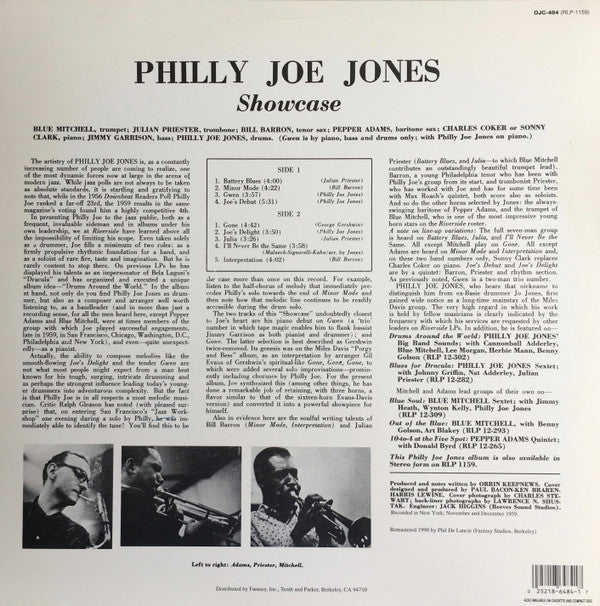 Philly Joe Jones* - Showcase (LP, Album, RE, RM)