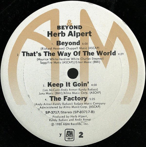 Herb Alpert - Beyond (LP, Album, Ter)