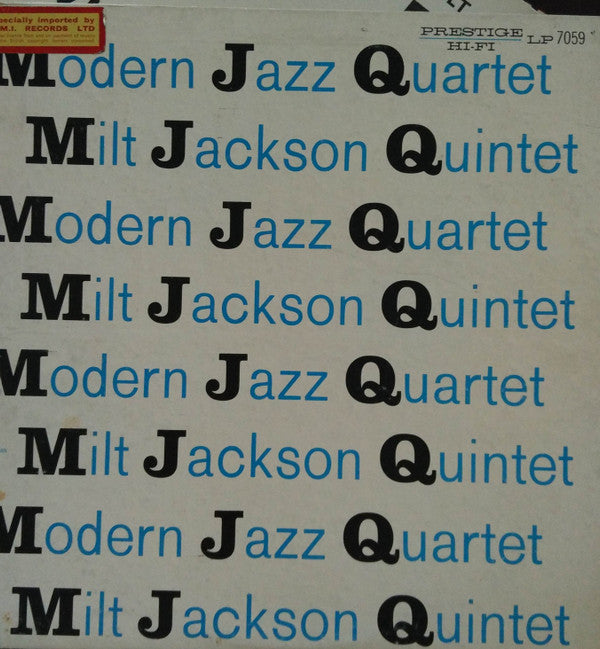 The Modern Jazz Quartet - M J Q(LP, Comp, Mono, RM, RP, Dee)