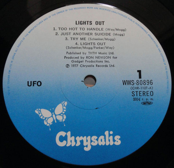 UFO (5) - Lights Out (LP, Album, RE, RP)