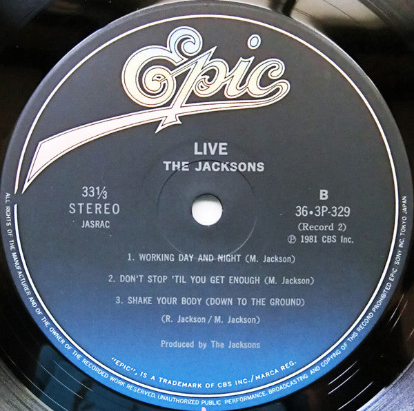 The Jacksons - Live　ザ・ベスト・ライブ (2xLP, Album)