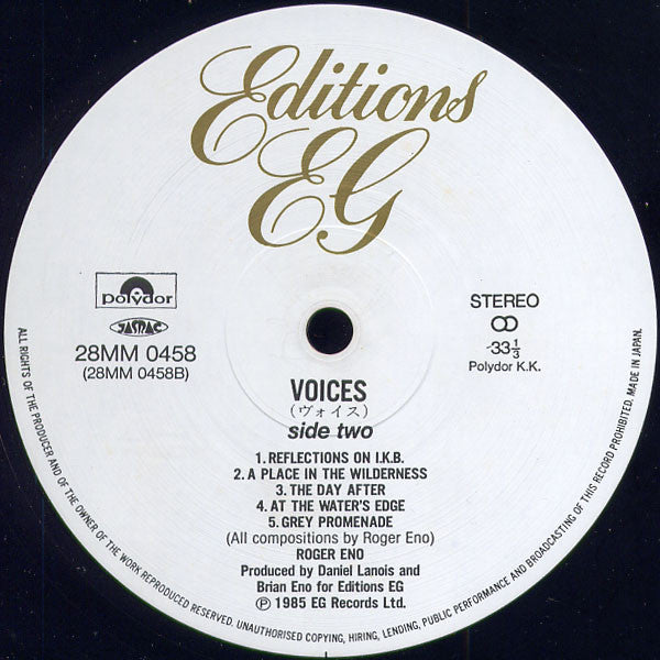 Roger Eno - Voices (LP, Album)