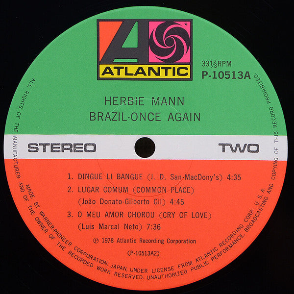 Herbie Mann - Brazil - Once Again (LP, Album)