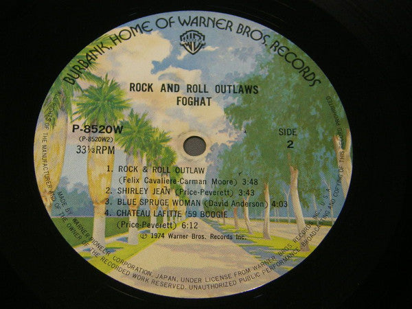 Foghat - Rock And Roll Outlaws (LP, Album)