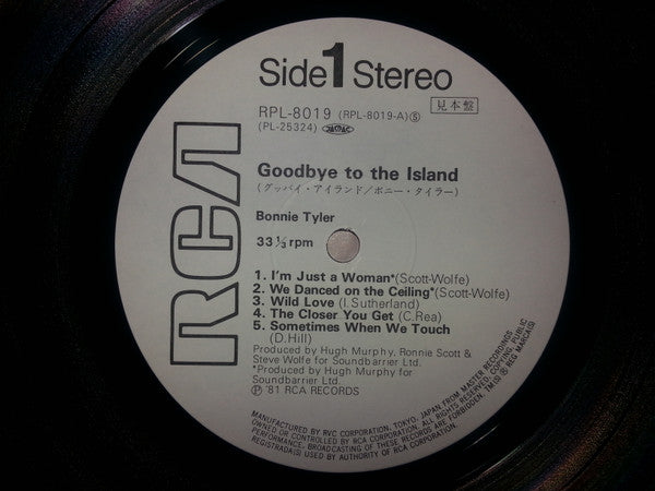 Bonnie Tyler - Goodbye To The Island (LP, Album, Promo)