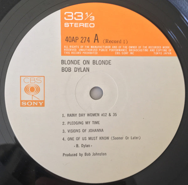 Bob Dylan - Blonde On Blonde (2xLP, Album, RE, Gat)