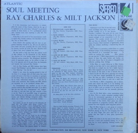 Ray Charles & Milt Jackson - Soul Meeting (LP, Album, RE)