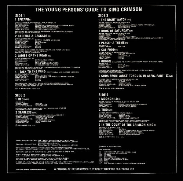 King Crimson - The Young Persons' Guide To King Crimson(2xLP, Comp,...