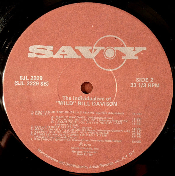 Wild Bill Davison - The Individualism Of Wild Bill Davison(2xLP, Co...