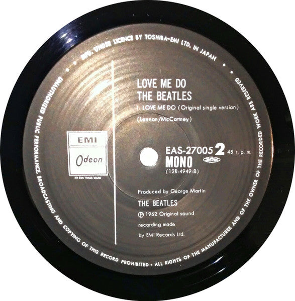 The Beatles - Love Me Do (12", Single, Mono, RE)